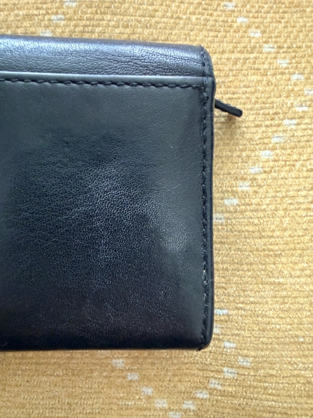 Coach Vintage  Black Leather Mia Wallet with Silver Logo Plaque - Picture 6 of 7